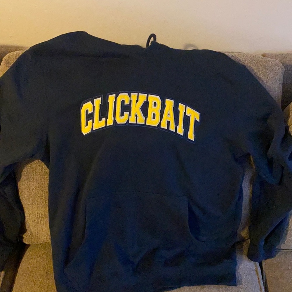 David Dobrik Clickbait College hoodie Size M